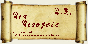 Mia Misojčić vizit kartica
